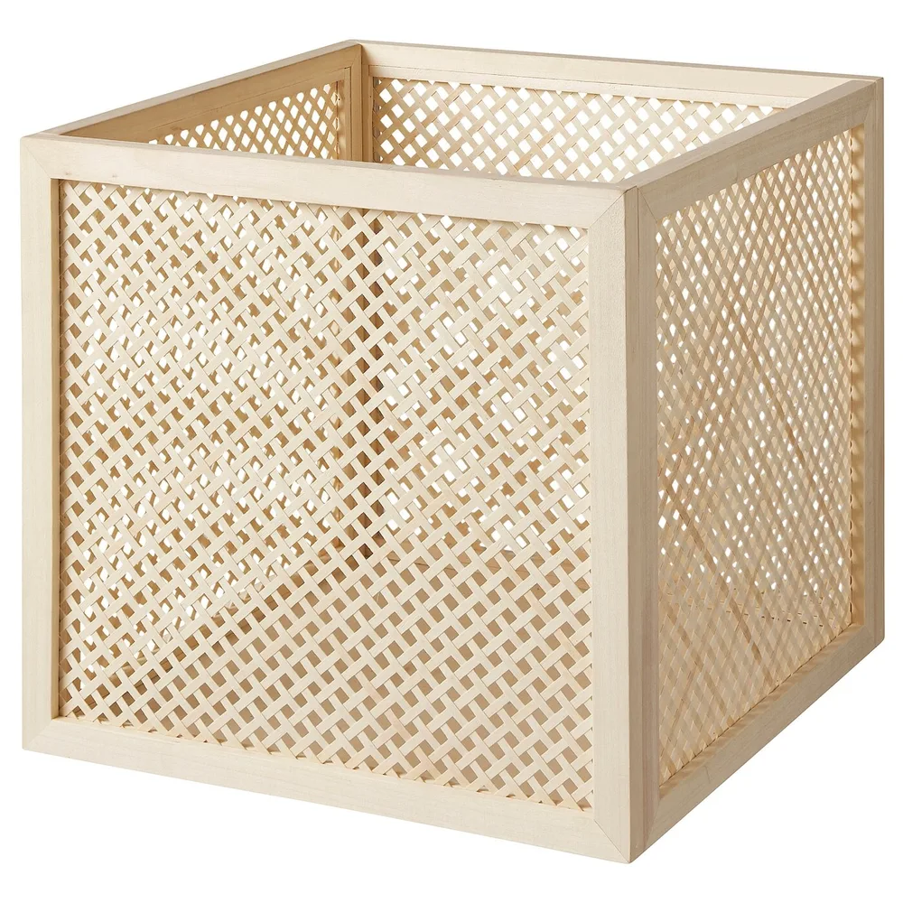 IKEA VÄLTNING (ИКЕА ВЭЛТНИНГ) — Контейнер, натуральный, 33x33x31 см
