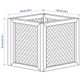 IKEA VÄLTNING (ИКЕА ВЭЛТНИНГ) — Контейнер, натуральный, 33x33x31 см — фото 4