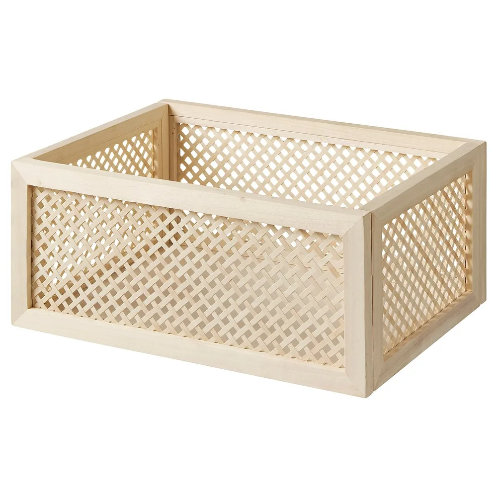 IKEA VÄLTNING (ИКЕА ВЭЛТНИНГ) — Контейнер, натуральный, 25x35x15 см
