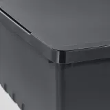 IKEA UPPSNOFSAD (ИКЕА УППСНОФСАД) — Контейнер с крышкой, черный, 35x25x14 см/9 л — фото 2