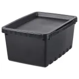 IKEA UPPSNOFSAD (ИКЕА УППСНОФСАД) — Контейнер с крышкой, черный, 25x17x12 см/3,5 л — фото 1