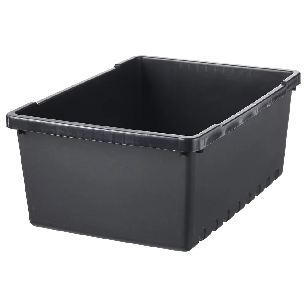 IKEA UPPSNOFSAD (ИКЕА УППСНОФСАД) — Контейнер, черный, 35x25x14 см/9 л