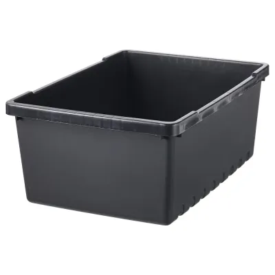 IKEA UPPSNOFSAD (ИКЕА УППСНОФСАД) — Контейнер, черный, 35x25x14 см/9 л
