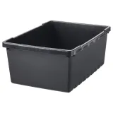 IKEA UPPSNOFSAD (ИКЕА УППСНОФСАД) — Контейнер, черный, 35x25x14 см/9 л — фото 1