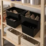 IKEA UPPSNOFSAD (ИКЕА УППСНОФСАД) — Контейнер, черный, 35x25x14 см/9 л — фото 4