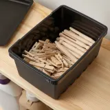 IKEA UPPSNOFSAD (ИКЕА УППСНОФСАД) — Контейнер, черный, 25x17x12 см/3,5 л — фото 3