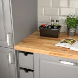 IKEA UPPSNOFSAD (ИКЕА УППСНОФСАД) — Контейнер, черный, 25x17x12 см/3,5 л — фото 5