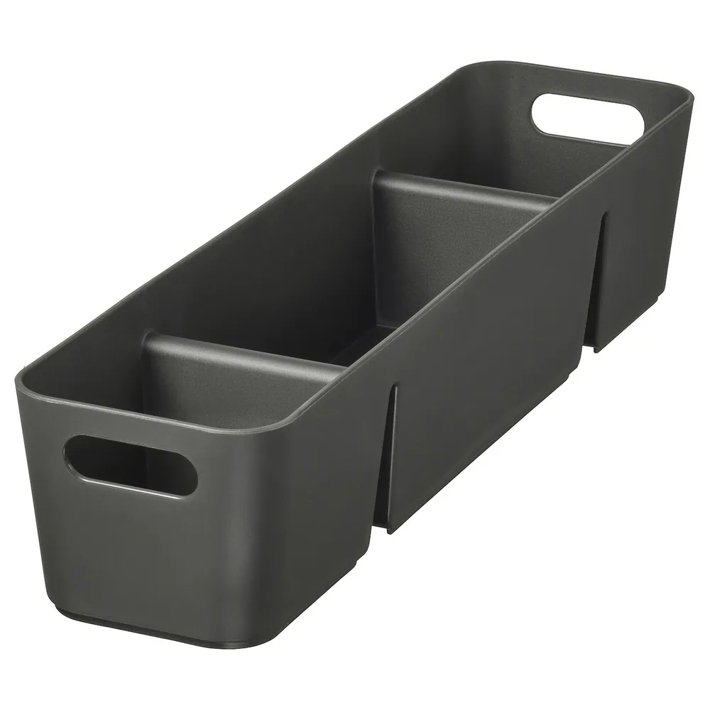 IKEA UPPDATERA (ИКЕА УППДАТЕРА) — Коробка, антрацит, 50x12 см