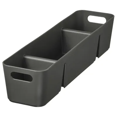IKEA UPPDATERA (ИКЕА УППДАТЕРА) — Коробка, антрацит, 50x12 см