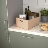 IKEA UPPDATERA (ИКЕА УППДАТЕРА) — Контейнер, светлый бамбук, 24x32x15 см — фото 5