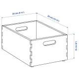 IKEA UPPDATERA (ИКЕА УППДАТЕРА) — Контейнер, светлый бамбук, 24x32x15 см — фото 6