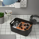 IKEA UPPDATERA (ИКЕА УППДАТЕРА) — Контейнер, антрацит, 24x17 см — фото 4
