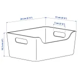 IKEA UPPDATERA (ИКЕА УППДАТЕРА) — Контейнер, антрацит, 24x17 см — фото 6