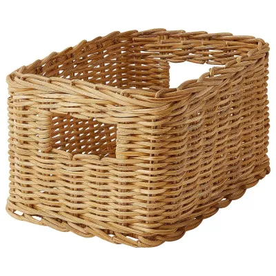 IKEA TRUMMIS (ИКЕА ТРУММИС) — Корзина, ротанг ручной работы, 18x25x14 см
