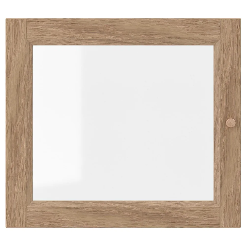 IKEA OXBERG (ИКЕА ОКСБЕРГ) — Стеклянная дверь, имитация. дуб, 40x35 см