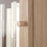 IKEA OXBERG (ИКЕА ОКСБЕРГ) — Стеклянная дверь, имитация. дуб, 40x35 см — фото 2