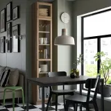 IKEA OXBERG (ИКЕА ОКСБЕРГ) — Стеклянная дверь, имитация. дуб, 40x35 см — фото 3