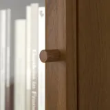 IKEA OXBERG (ИКЕА ОКСБЕРГ) — Стеклянная дверь, коричневый орех, 40x35 см — фото 2