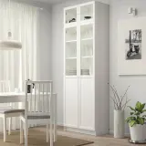 IKEA OXBERG (ИКЕА ОКСБЕРГ) — Стеклянная дверца, белая, 40x35 см — фото 2