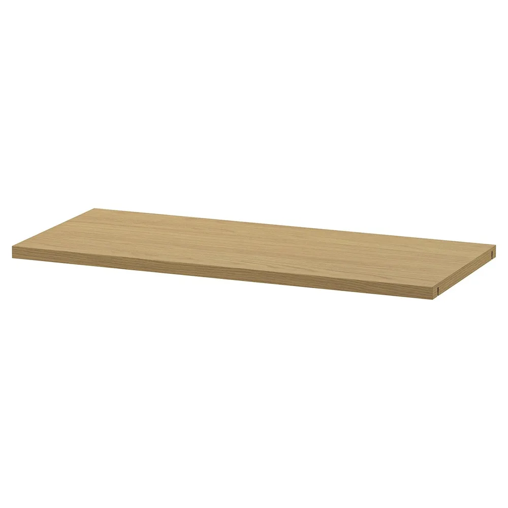 IKEA LÅDMAKARE (ИКЕА ЛОДМАКАРЕ) — Полка, имит. дуб, 76x34 см