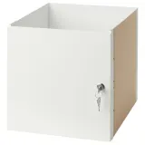 IKEA KALLAX (ИКЕА КАЛЛАКС) — Дверная вставка с замком, белая, 33x33 см — фото 1
