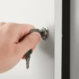 IKEA KALLAX (ИКЕА КАЛЛАКС) — Дверная вставка с замком, белая, 33x33 см — фото 2