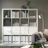 IKEA KALLAX (ИКЕА КАЛЛАКС) — Дверная вставка с замком, белая, 33x33 см — фото 5