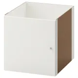 IKEA KALLAX (ИКЕА КАЛЛАКС) — Вставка с дверцей, белый глянец, 33x33 см — фото 1