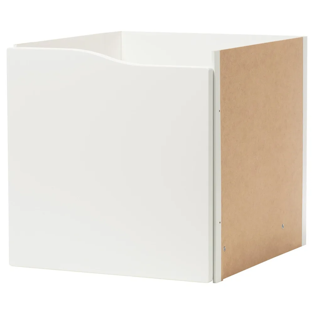 IKEA KALLAX (ИКЕА КАЛЛАКС) — Вставка с дверцей, волна/белый, 33x33 см