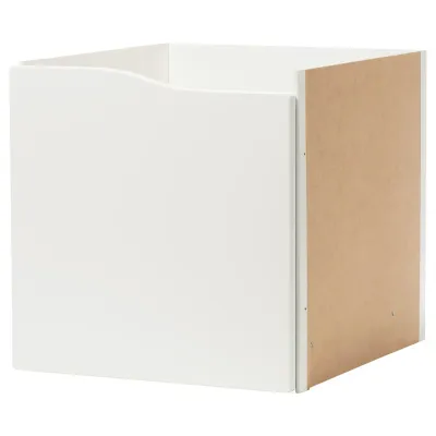 IKEA KALLAX (ИКЕА КАЛЛАКС) — Вставка с дверцей, волна/белый, 33x33 см