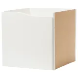 IKEA KALLAX (ИКЕА КАЛЛАКС) — Вставка с дверцей, волна/белый, 33x33 см — фото 1