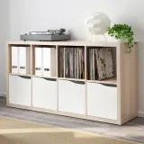 IKEA KALLAX (ИКЕА КАЛЛАКС) — Вставка с дверцей, волна/белый, 33x33 см — фото 2