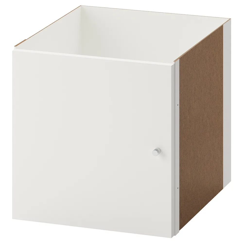 IKEA KALLAX (ИКЕА КАЛЛАКС) — Вставка с дверцей, белая, 33x33 см