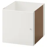 IKEA KALLAX (ИКЕА КАЛЛАКС) — Вставка с дверцей, белая, 33x33 см — фото 1