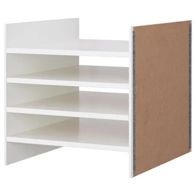 IKEA KALLAX (ИКЕА КАЛЛАКС) — Вставка с 4 полками, белая, 33x33 см