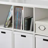 IKEA KALLAX (ИКЕА КАЛЛАКС) — Вставка с 1 полкой, белая, 33x33 см — фото 3