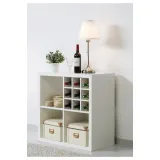 IKEA KALLAX (ИКЕА КАЛЛАКС) — Вставка для бутылки, белая, 33x33 см — фото 2