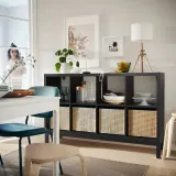 IKEA KALLAX (ИКЕА КАЛЛАКС) — Подрамник, черный, 146x39x18 см — фото 4