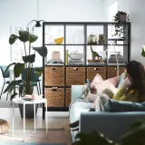 IKEA KALLAX (ИКЕА КАЛЛАКС) — Подрамник, черный, 146x39x18 см — фото 5