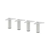 IKEA EKET (ИКЕА ЕКЕТ) — Ножка, металл/серебро, 10 см — фото 1