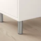 IKEA EKET (ИКЕА ЕКЕТ) — Ножка, металл/серебро, 10 см — фото 2