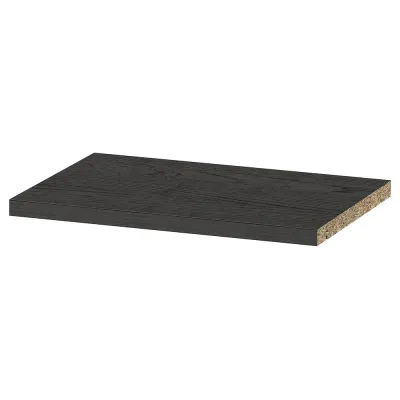 IKEA BILLY (ИКЕА БИЛЛИ) — Полка, черная имитация дуб, 36x26 см