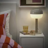 IKEA TJINGA (ИКЕА ТЙИНГА) — Будильник, бледно-желтый, 8x8 см — фото 3