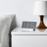 IKEA FILMIS (ИКЕА ФИЛМИС) — Часы/термометр/будильник, серые, 16,5x9 см — фото 2