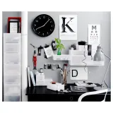 IKEA BONDIS (ИКЕА БОНДИС) — Настенные часы, черные, 38 см — фото 4