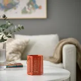 IKEA VÅRSYREN (ИКЕА ВОРСУРЕН) — Фонарь, коричнево-оранжевый, 12 см — фото 2