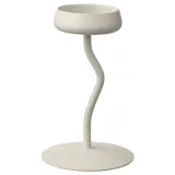 IKEA SILVERPÄRON (ИКЕА СИЛВЕРПЭРОН) — Подсвечник в виде колонны, белый, 20 см — фото 1