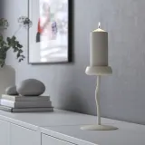 IKEA SILVERPÄRON (ИКЕА СИЛВЕРПЭРОН) — Подсвечник в виде колонны, белый, 20 см — фото 2