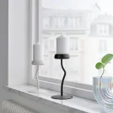 IKEA SILVERPÄRON (ИКЕА СИЛВЕРПЭРОН) — Подсвечник в виде колонны, белый, 20 см — фото 5