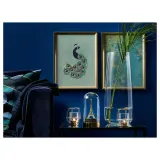 IKEA PÄRLBAND (ИКЕА ПЭРЛБАНД) — Подставка для чайных ламп золотого цвета, 10 см — фото 5
